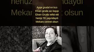 Ayşe Grudanın Kızı Elvan Grodaacı Kayıp Elvan Gruda Vefat Etti Henüz 55 Yaşındaydı