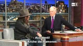 Johnny Depp @ David Letterman Show 21/02/13 SUB ITA