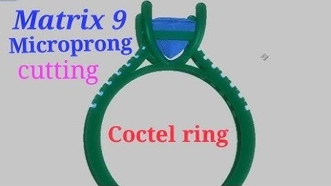 Rhino Matrix 9 project coctel ring and microprong create full tutorial