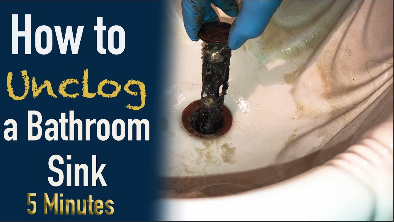 How to Unclog a Bathroom Sink - Hana's Happy Home