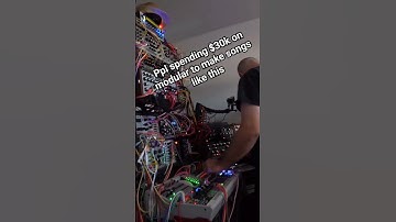 Ppl spending 30k on a modular synth to make songs like this #eurorack