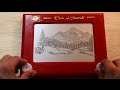 Bob ross on etchasketch