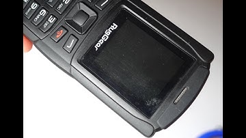 How to insert a SIM into a RugGear mobile phone