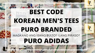 BEST CODE OF KOREAN BALE MEN’S TEES | PURO BRANDED | PANALONG BALE | PINAKAMAGANDANG BULTO NG KTEES