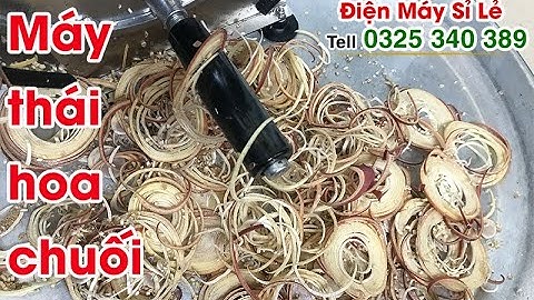 Máy thái nộm hoa chuối, bào nộm hoa chuối, máy cắt bắp chuối quay bằng tay cực mỏng