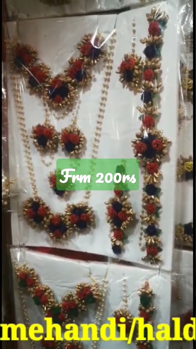 #bridal#wedding 🔔 / best 4 mehandi/haldi #jwellery #tulasi baug/#shorts 2022 #flowers jwellery ♥️😍
