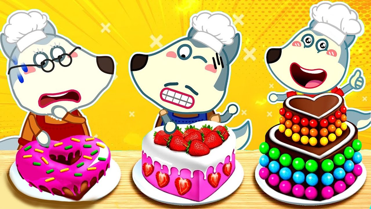 أفسد الأب كعكة عيد ميلاد وولفو عن طريق الخطأ! 😭🍰 آسف يا أبي!!Wolfoo in Arabic | Nova Nest