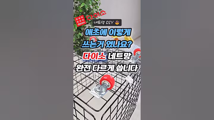 애초에 이렇게 쓰는거 였나요? 다이소 네트망 완전 다르게 씁니다
