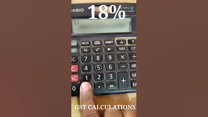 #shorts 18%gst calculation-Reverse gst calculation tricks by calculator -18% reverse gst calculation