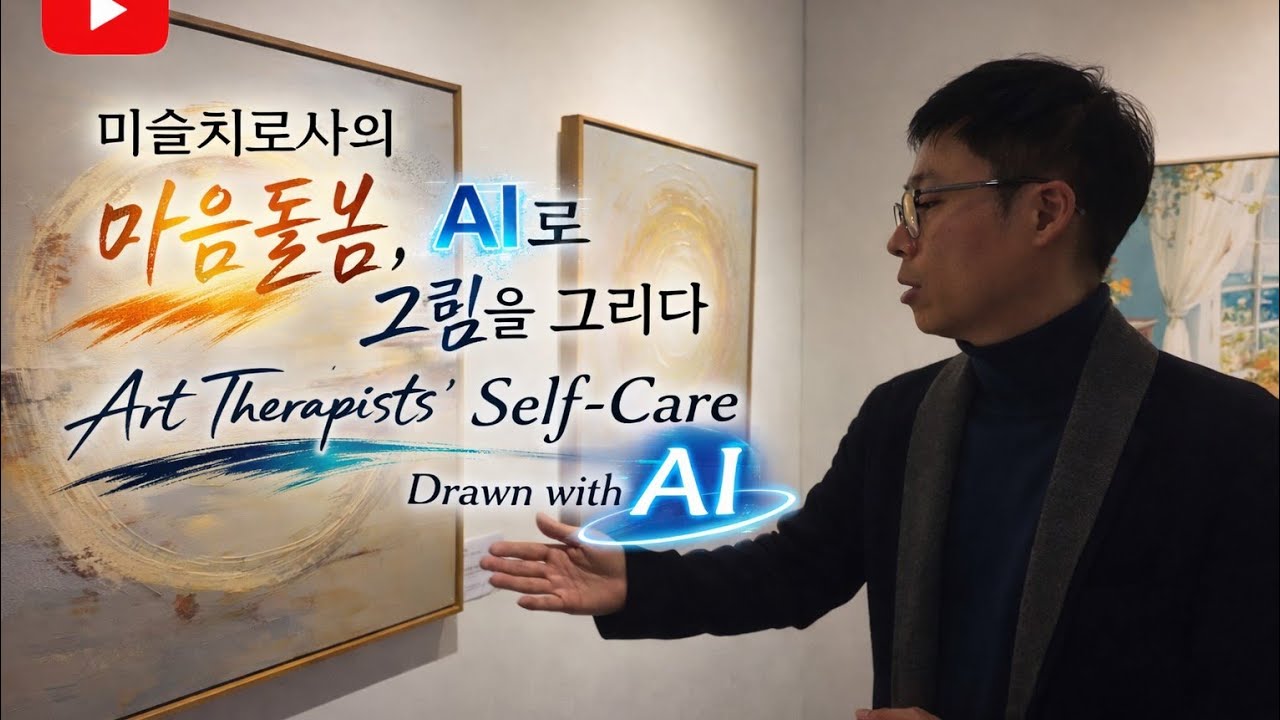 (4K)'미술치료사의 마음돌봄, AI로 그림을 그리다' , 특별한  AI 그림 전시회(Art Therapists' Self-Care Care Drawn with AI
