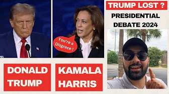 Kamala Harris vs Donald Trump Presidential debate 2024 | Trump Lost US Election 2024 ? thumbnail