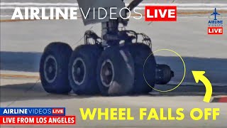 BREAKING NEWS: United Boeing 777 Flight 35 Emergency Landing at LAX After Wheel Loss Incident!