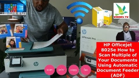 HP Officejet 8025e How to Scan Multiple of Your Documents Using Automatic Document Feeder (ADF)