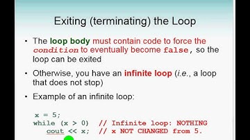Video Loops 3 - while loop