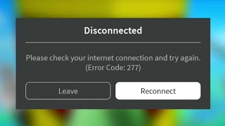 Roblox Disconnected Please Check Your Internet Connection And Try Again Error Code 277 Help Youtube - how to stop disconnecting from roblox