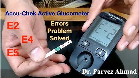 How to resolve Errors (E2/E4/E5), Accu-Check Active Glucometer (Hindi Audio with English subtitles)