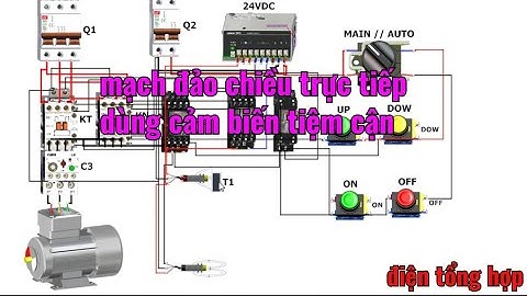 chạy mô phỏng mạch đảo chiều trực tiếp dùng cảm biến tiệm cận