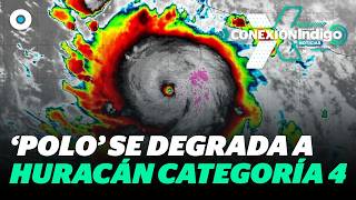 Huracán ‘Polo’ se degrada a categoría 4 y Jalisco refuerza medidas preventivas | Reporte Indigo