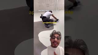 Microcimento para pisos Koncrete, pode ser aplicado sobre pisos e paredes, sem precisar de promo