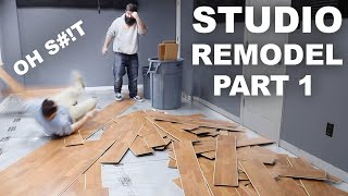 Studio Makeover Pt. 1 - Floor & Trim