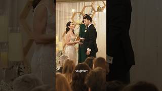 Bride and Groom Take a Kleenex Break During Vows 😭 #weddingday  #weddingvows #weddings