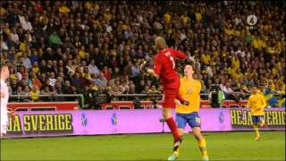 Zlatan`s incredible bicycle goal on england