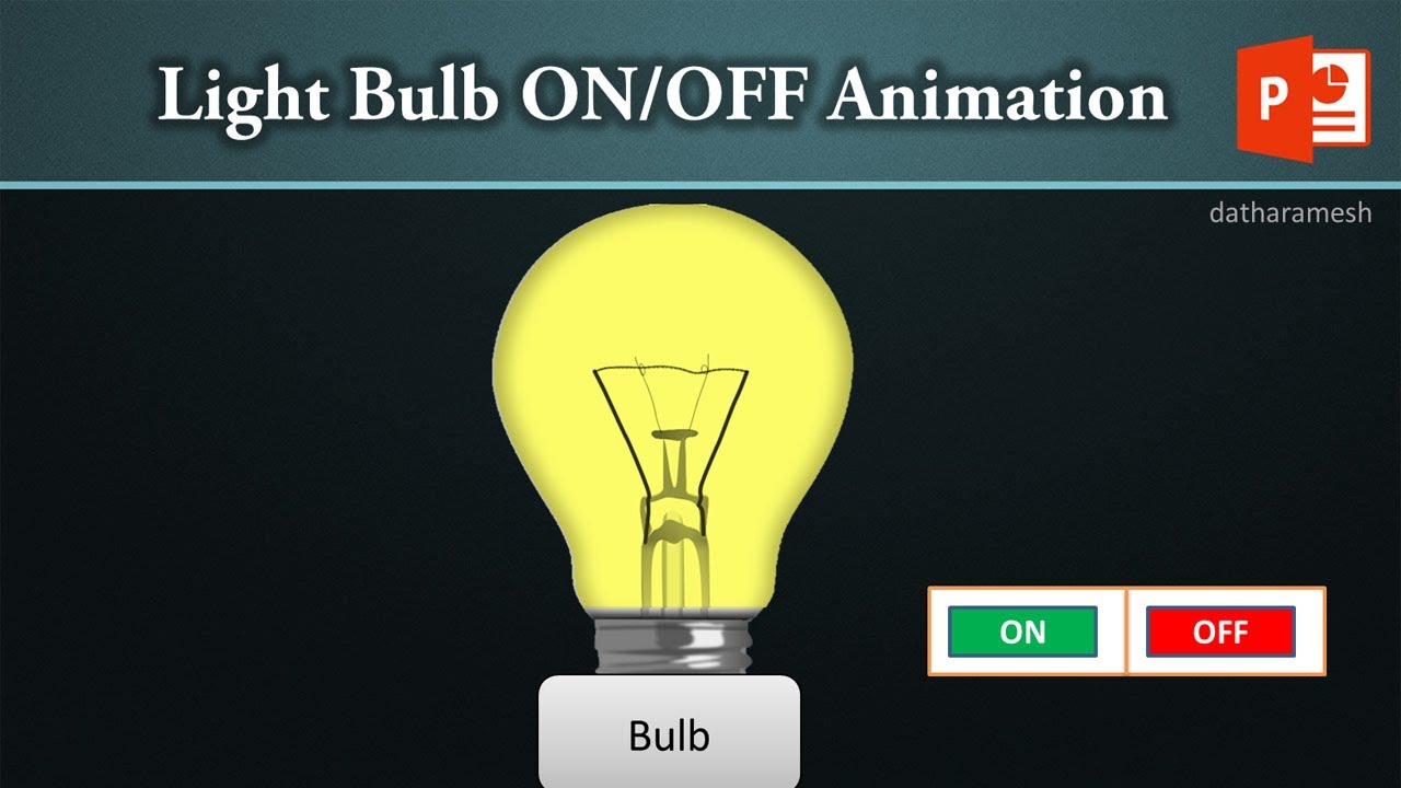 Light Bulb ON OFF Animation In Powerpoint YouTube Light Bulb ON OFF Animation In Powerpoint YouTube