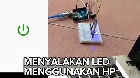 MENYALAKAN LAMPU LED MENGGUNAKAN HP - Arduino Project