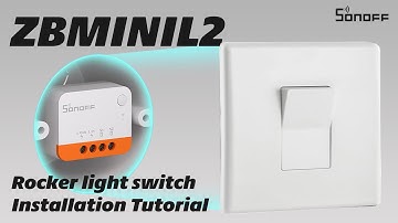 SONOFF ZBMINI Extreme Zigbee Smart Switch Wiring & Pairing Tutorial - Rocker light switch