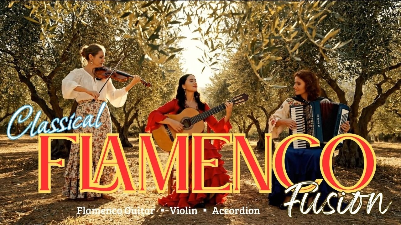 Cascading Harmony Fusion | Flamenco Guitar, Sax, Violin & Flute Cinematic