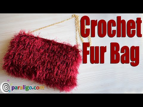 Crochet Fur Bag