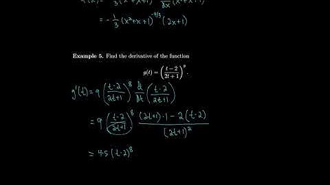 Calculus 3.4 The Chain Rule