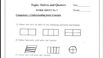 Class 4 ,Maths, Chapter 9 Halves and quarters worksheet solution with explanation