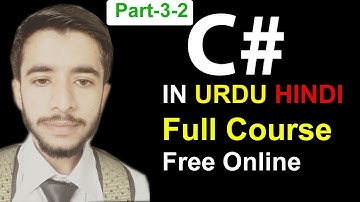 C# Tutorial For Beginners in Hindi Urdu | Ali| C# Tutorial - Full Course for Beginners Part-3/2