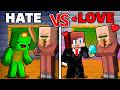 JJ and Mikey : HATE or LOVE Student Battle in Minecraft ! - Maizen