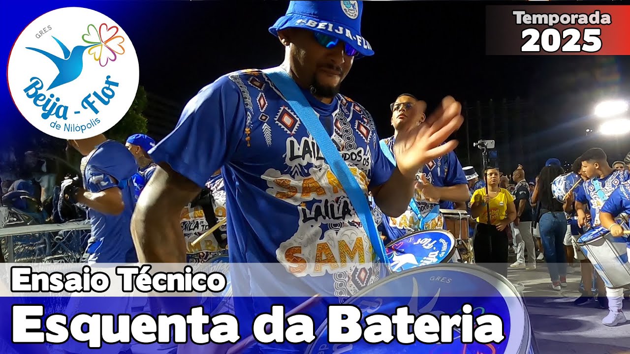 Beija-Flor | Esquenta da Bateria - Ensaio Técnico |  Samba ao vivo #ET25