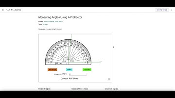 5-1 Using a Geogebra Protractor Module