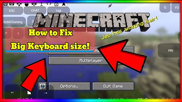 How To Fix Big Keyboard Size (MCinabox)✔