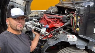 “CUMMINS ISX Starter Replacement” And Booking $7.50/Mile A day in the life of an American trucker