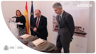 Presentación de las dos obras de Sor Juana Inés de la Cruz recuperadas por la Guardia Civil en EEUU