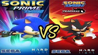 Sonic Prime Dash 🆚 Sonic Dash - Rusty Rose 🆚 Movie Super Sonic screenshot 4