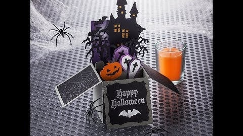 Canvas Project : Halloween Pop-up Box Card
