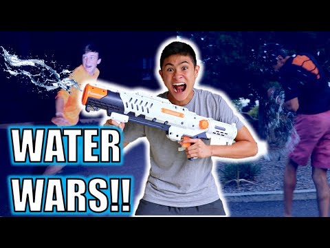 epic-water-gun-prank!!-**water-wars**