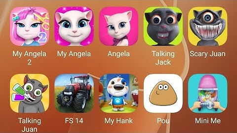 Scary Juan Talking Juan Pou My Angela 2 My Hank Tom Friends My Talking Tom 2 @Videogameplay24 