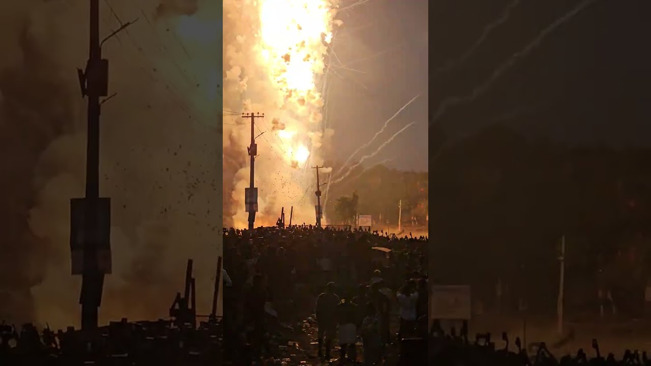 Nenmara fireworks 🎆  #fireworks #temple