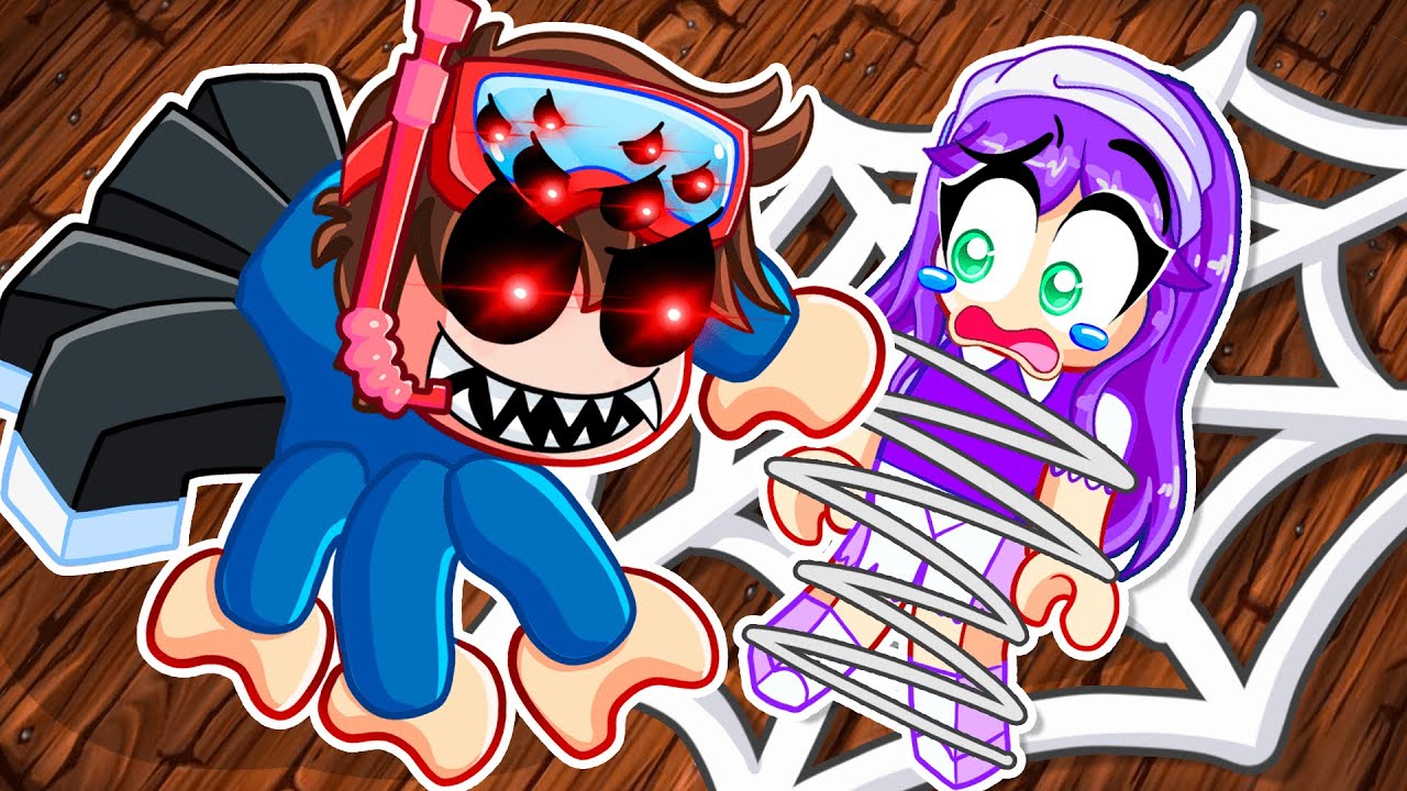 EATING My Friends as an EVIL SPIDER in Roblox!