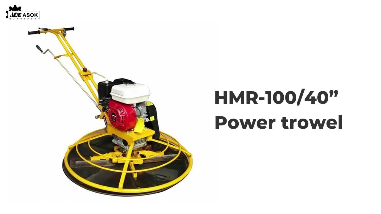 HMR 100 40 Power Trowel YouTube hmr-100-40-power-trowel-youtube