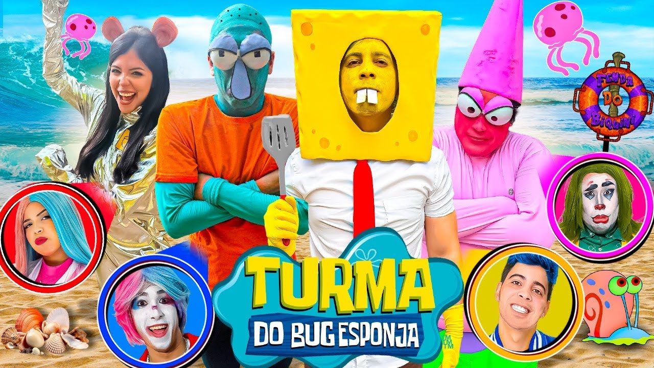 NOS TRANSFORMAMOS NA TURMA DO BOB ESPONJA POR 24 HORAS!! EMOCIONANTE ...
