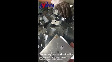 full-automatic electrical connector making metal junction box machines #electricbox #junction #box
