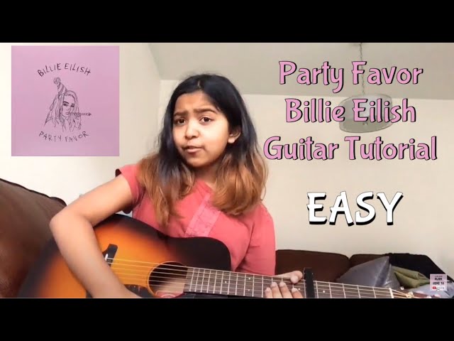 Party Favor - Billie Eilish | EASY Guitar Tutorial - YouTube